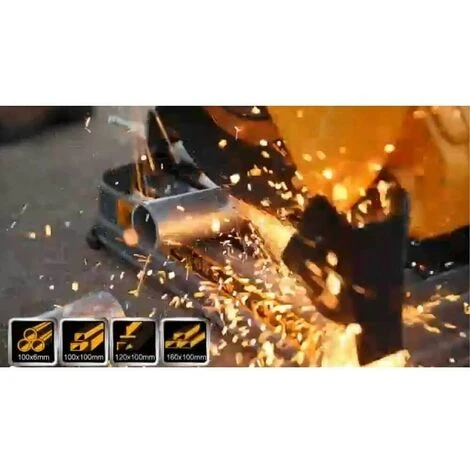 TRONCATRICE DISCO 355 Mm POTENTISSIMA 2400W PER FERRO INGCO - immagine 3