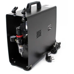 Compressore Per Aerografo AS196A Con Serbatoio D'aria 2 Cilindri 2 Pistoni 6 Bar