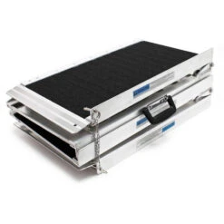 Rampa Per Sedie A Rotelle Rampa Di Carico Antiscivolo Pieghevole In 4 Sez Alluminio 122cm 270kg