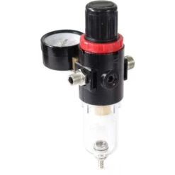 Regolatore Di Pressione Separatore Dell'acqua Per Compressore Per Aerografi Fino A 7 Bar 9,51mm