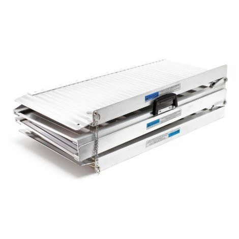 Rampa Sedie A Rotelle Pieghevole In 4 Sez Rampa Di Carico Alluminio 305cm 270kg Rampa A Valigetta