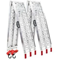 Due Rampe Di Carico Pieghevole In Alluminio Per Moto E Quad 226cm 680kg