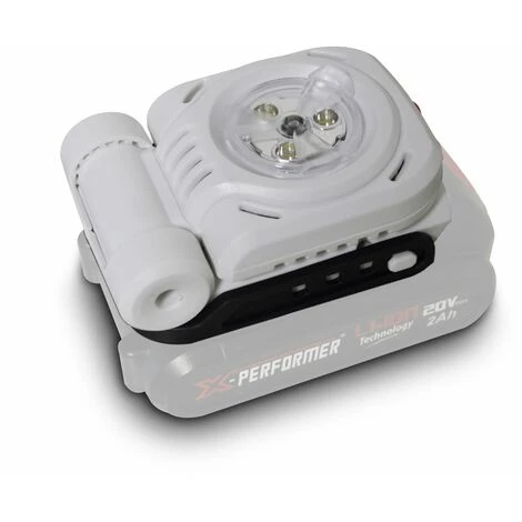 X-PERFORMER XPSPL20LI Torcia A Led A Batteria 20V Portatile -testa Girevole 300 Lumen - Campeggio - Zona Lavoro (batteria Non Inclusa) - immagine 3