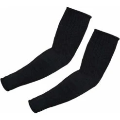 1 Paio Di Maniche In Kevlar Per Braccio, Fasciatura Per Gomito, Protezione Per Braccio, Resistente Alle Ustioni E Al Taglio, Nera