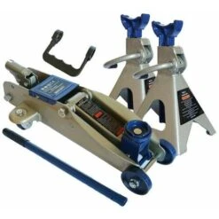 Crick Cric Sollevatore 2,5t Per Auto Crick Cric Sollevatore 2,5t Per Auto Compreso Di Coppia Colonnette Supporti 2,5t