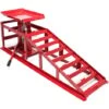 Rampa Di Sollevamento Con Cric Idraulico 2000kg Altezza Regolabile Larghezza Ruota Max 225 Mm
