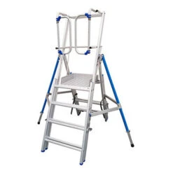 Scaletta Telescopica De 4 à 6 Gradini - Altezza Masssima Di Lavoro 3.50m - PIRL0406