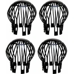 Confezione Da 4 Protezioni Per Grondaie In Plastica Flessibile, Mantengono Le Grondaie Libere Da Foglie, Muschio, Fango, Palline E Altri Detriti