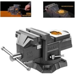 Morsa Da Banco Girevole 100 Mm - Ingco HBV084