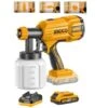 Ingco CSGLI2001 PISTOLA A SPRUZZO PROFESSIONALE A BATTERIA 20 V Aerografo Airless Vernici (completa Di Batt 2 Ah E Carica Batt 2 Ah)