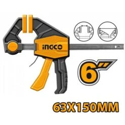 Strettoio A Sgancio Rapido Morsetto Manuale Reversibile Ingco Dimensioni 6'' - 63X150MM