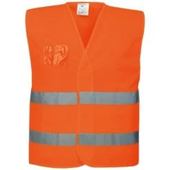 Portwest Gilet Ad Alta Visibilita' A Mezza Rete Arancione, Misura: S-M (46/52)