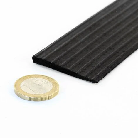 Rampa Per Soglia Con Strato Adesivo 4x900x40 Mm Nera Carico Elevato - immagine 4