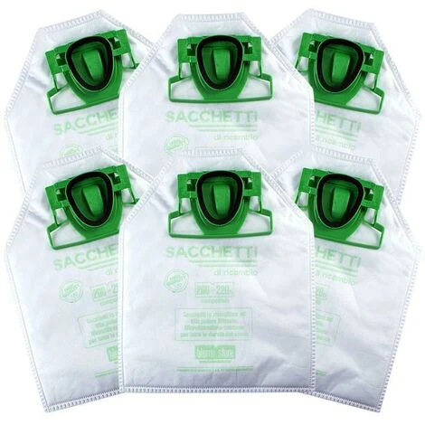 Sacchetti Folletto Vk 200 /220s 6pz Compatibili