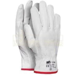 Guanti Da Lavoro In Pelle Tutto Fiore Rinforzati, Misura: 11