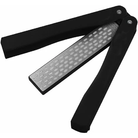 SOEKAVIA Affilacoltelli, Tasca Pieghevole Da 400/600 Grani Diamond Whetstone, Pietra Per Affilare Tascabile Su Due Lati Per Orto Da Campeggio All'aperto