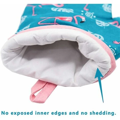 SOEKAVIA Guanti Da Forno, Guanti Da Forno Guanti Da Forno Guanti Da Forno Guanto Fenicottero Guanti Da Forno Guanti Isolanti Guanti Da Cucina Spessi Per Grigliare Cucinare Cucinare 1 Paio Di Verde - immagine 2