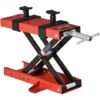 DURHAND Cavalletto Alzamoto A Forbice Centrale Regolabile Fino 500kg In Metallo Rosso