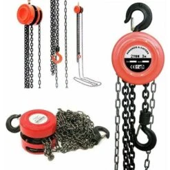 Paranco Argano Arganello Verricello Paranco Argano Arganello Verricello Sollevatore A Catena 2 Ton 2000 Kg 3mt