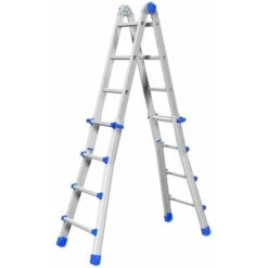 SCALA TELESCOPICA TRASFORMABILE IN ALLUMINIO MARCHETTI EQU33 6+6 FINO A 2,80 MT