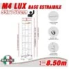 Trabattello M4 LUX Base Estraibile (h Lavoro 8,50 M)