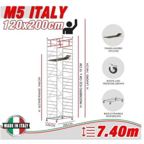 Trabattello M5 ITALY (h Lavoro 7,40 M)