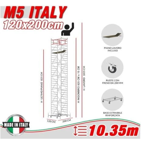 Trabattello M5 ITALY (h Lavoro 10,35 M)