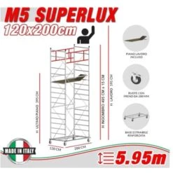 Trabattello M5 SUPERLUX (h Lavoro 5,95 M)