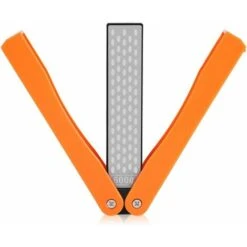 SOEKAVIA 400/600 Affilacoltelli Grana, Pietra Per Affilare Diamantata A Doppia Faccia Pieghevole Per Cucina Da Giardino Da Campeggio All'aperto (giallo)