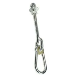 Gancio Zincato 90mm Con Moschettone Per Altalena
