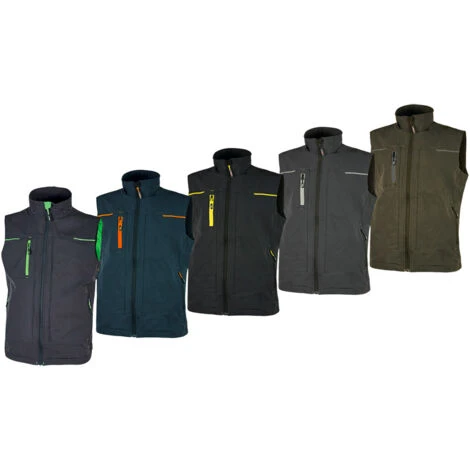 Gilet Da Lavoro Elasticizzato U-Power Saturn U-4 Stretch - L - Nero