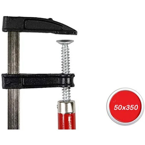 Morsetto A Vite Sergente Morsa Da Falegname Di Serraggio Strettoio Per Bricolage Vari Misure 50x350 Mm - immagine 2