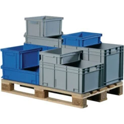 No Name Contenitore Di Trasporto L300xP200xH120mm Grigio PP Dimensioni Scocca Pareti Laterali Chiuse PROMAT