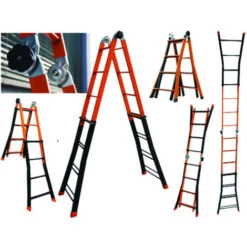 SCALA TELESCOPICA GIRAFFA H3,8CM 4+4 GRADINI