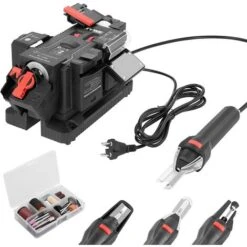 Affilatrice Affila Coltelli Forbici Punte Trapano Elettrico + Minitrapano Fresa