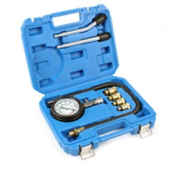 XPOtool Tester Di Compressione 0-20 Bar Per Motori A Benzina Con Adattatori M10 M12 M14 M18