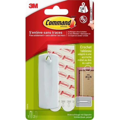 3M Chiodo Per Immagini A Dente Di Sega Command™ 17040 Contenuto: 1 Pz.