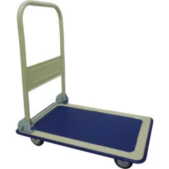 Carrello Porta Pacchi Porta Sacchi In Ferro E Acciaio 4 Ruote Manico Pieghevole Portata 150 Kg