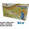 GUANTI SIMILATEX BLU SET 100 PZ. MEDIO
