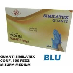 GUANTI SIMILATEX BLU SET 100 PZ. MEDIO