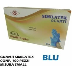 GUANTI SIMILATEX BLU SET 100 PZ. SMALL