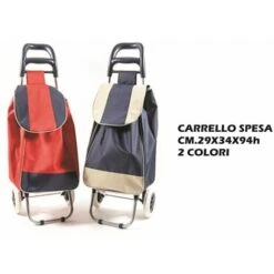 CARRELLO PORTASPESA TROLLEY CM.29X34X94h 2 CO