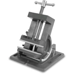 EBERTH Morsa Per Trapano A Colonna Inclinabile A 90°, Morsa In Acciaio Fuso, Larghezza Massima Di Serraggio 105 Mm, Larghezza Ganasce 100 Mm, Morsa Per Trapano E Fresatrice