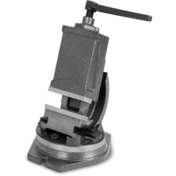 EBERTH Morsa Per Trapano A Colonna Ruotabile E Inclinabile In Acciaio Fuso, Larghezza Di Serraggio 80mm, Larghezza Ganasce 100mm, Morsa Per Trapano, Inclinabile Da 0° A 90°, Ruotabile Di 360°