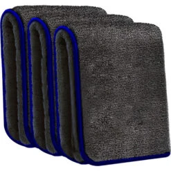 Panni Asciugatura Auto In Microfibra 1200 Gsm Altissimo Grado Di Assorbimento Panno Morbido Soffice Auto Moto Asciugatura Lavaggio Lucidatura Carrozzeria Pulizia Vetri Polvere 38 X 44 Cm (3 Pz)