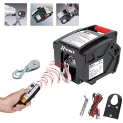 Verricello Argano Elettrico 12 V Con Telecomando - PE12V/T1 Ribimex