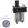 Gruppo FRL 1/4" Compressore Aria Riduttore Regolatore + Filtro + Lubrificatore