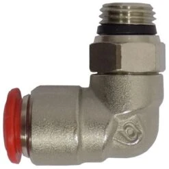 Raccordo A L Maschio Automatico Curva 90° Tubo Aria Innesto Aggancio Rapido 1pz - Cod. 64504