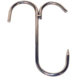 GANCIO MACELLAIO IN ACCIAIO INOX PER PROSCIUTTO A.52MM160X6 CONF. 10 PEZZI