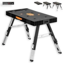 Banco Da Lavoro Multifunzione FUXTEC FX-WB 5in1 Tavolo Pieghevole E Portatile